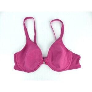 Body By Victoria's Secret Unlined Full Coverage Bra 34B Fuchsia Pink Underwire